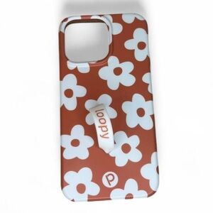 Loopy Case for iPhone 15 Pro Max, Right Handed, Auburn Daisies, EUC